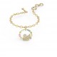 5559304 Swarovski Rainbow Swan Gold Bracelet Jewelry