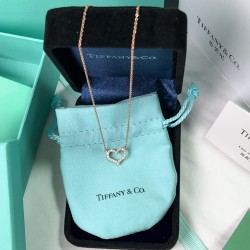 Tiffany & Co. Gold Heart Necklace For Women Pendant Jewellery 