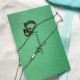 Tiffany & Co.Platinum Double Heart Love Hollow Necklace For Women Jewellery