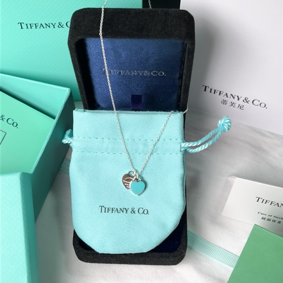 Tiffany & Co.Silver Blue Necklace For Women Jewellery