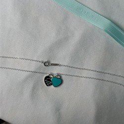 Tiffany & Co.Silver Blue Necklace For Women Jewellery 