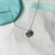 Tiffany & Co.Silver Double Heart Necklace For Women Pendant Jewellery