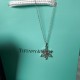 Tiffany & Co.Silver Snowflake Hollow Necklace For Women Jewellery