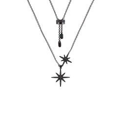 APM Monaco 925 Double Meteor Necklace Women Jewellery 