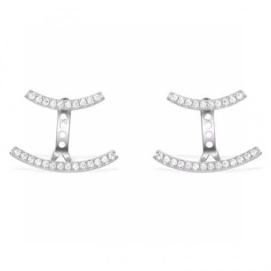 APM Monaco 925 Silver Ear Stud For Women Jewellery