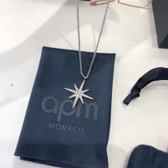 APM Monaco 925 Silver Meteor Clavicle Chain Women Jewellery