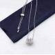 APM Monaco 925 Silver Small Waist Necklace Women Jewellery