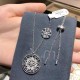 APM Monaco 925 Silver Snowflake Totem Necklace Women Jewellery