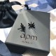 APM Monaco Black Hexagram Stud Earrings Women Jewellery