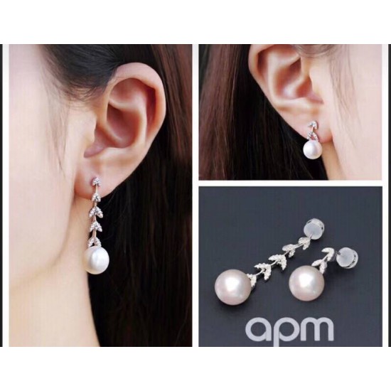 APM Monaco Ear Stud Silver Jewellery For Women