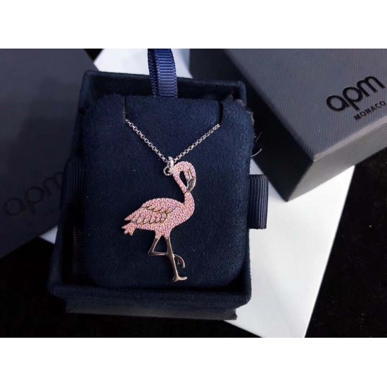 APM Monaco Flamingo Earrings Pendant For Women Jewellery Suit