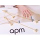 APM Monaco Glod Silver Tassel Earrings Jewellery For Women