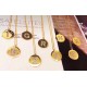 APM Monaco Gold Alphabet Necklace For Women And Men Jewellery