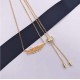 APM Monaco Gold Crocodile Necklace Women Jewellery