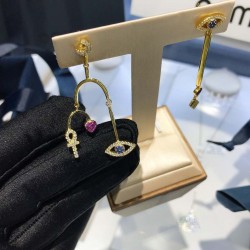 APM Monaco Gold Lucky Earrings For Women Jewellery 