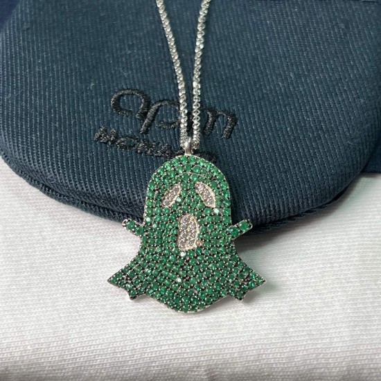 APM Monaco Green Ghost Necklace Women Jewellery