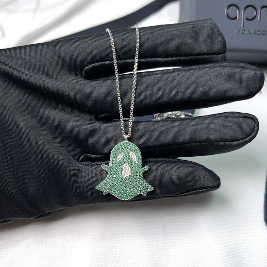 APM Monaco Green Ghost Necklace Women Jewellery