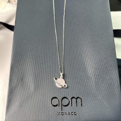 APM Monaco Pink Planet Necklace Women Jewellery 