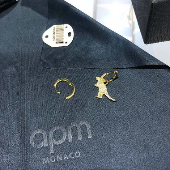 APM Monaco Silver Dinosaur Earrings Women Jewellery