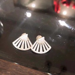 APM Monaco Silver Ear Stud For Women Jewellery 