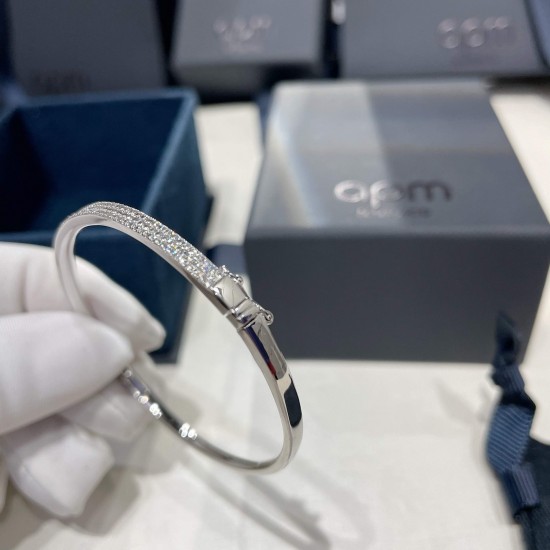 APM Monaco Simple Silver Bracelet Women Jewellery