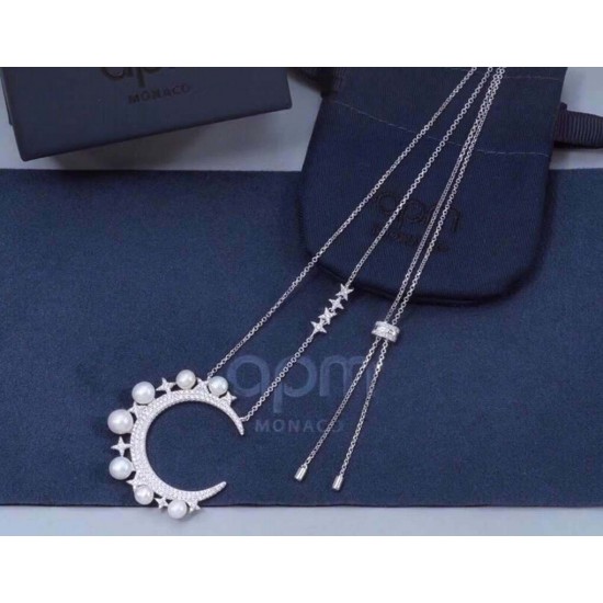 APM Monaco Star Moon Freshwater Pearl Necklace Women Jewellery