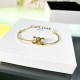 Celine Triomphe Gold Bracelet Womens Bangle Jewelry