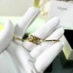 Celine Triomphe Gold Bracelet Womens Bangle Jewelry