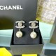 Chanel Cold Classic Womens Drop Earrings Jewelry