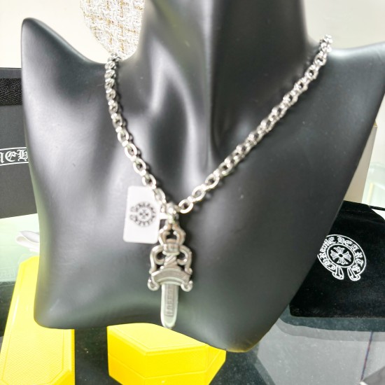 Chrome Hearts Silver Mens Necklaces Jewelry