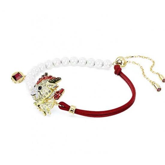 5675839 Swarovski Chinese Zodiac Gold Red Bracelet Jewelry