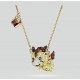 5676540 Swarovski Chinese Zodiac Gold Red Necklace Jewelry