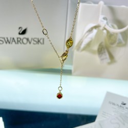 5676540 Swarovski Chinese Zodiac Gold Red Necklace Jewelry