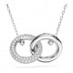 5670251 Swarovski Dextera Silver Necklace Pendant Jewelry