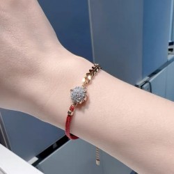 5675841 Swarovski Dragon Phoenix Rose Gold Red Bracelet Jewelry