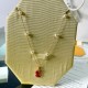 5683933 Swarovski Iconic Swan Gold Red Necklace Jewelry