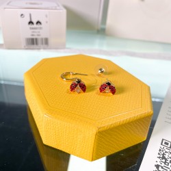 5666131 Swarovski Idyllia Gold Red Earring Jewelry