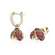 5666131 Swarovski Idyllia Gold Red Earring Jewelry