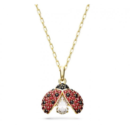 5666225 Swarovski Idyllia Gold Red Necklace Pendant Jewelry