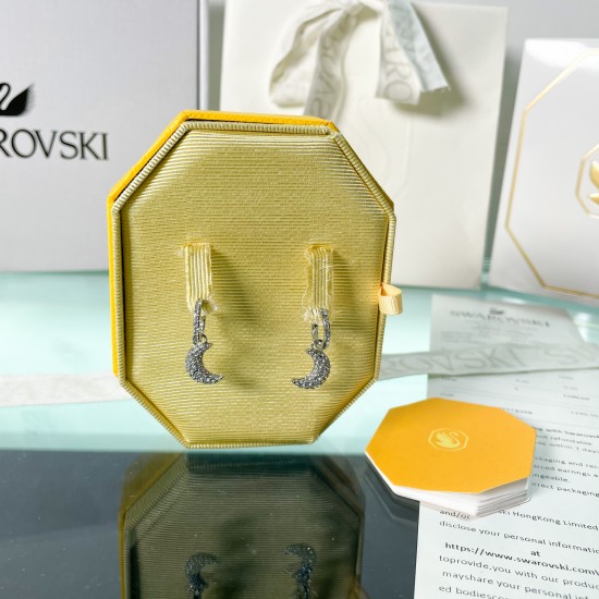 5666157 Swarovski Luna Silver Earring Jewelry