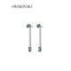 5665786 Swarovski Matrix Green Silver Drop Earring Jewelry