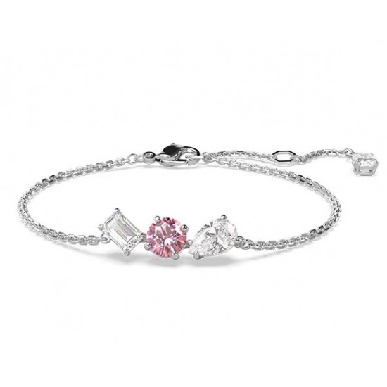 5668361 Swarovski Mesmera Pink Silver Bracelet Bangle Jewelry