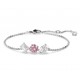 5668361 Swarovski Mesmera Pink Silver Bracelet Bangle Jewelry