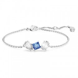 5668359 Swarovski Mesmera Silver Blue Bracelet Bangle Jewelry