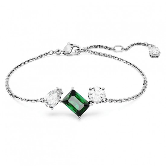 5668360 Swarovski Mesmera Silver Green Drop Necklace Jewelry