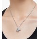 5669116 Swarovski Mickey Mouse Silver Black Necklace Jewelry