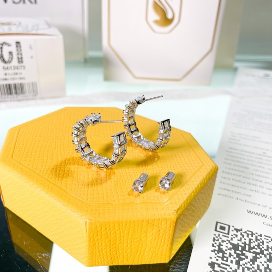 5612673 Swarovski Millenia Silver Earring Jewelry