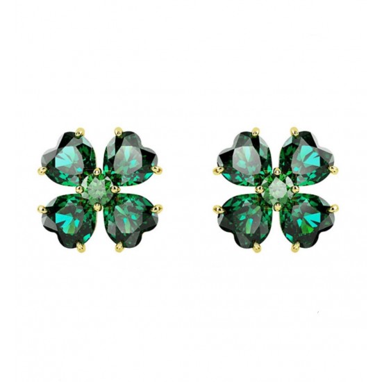 Swarovski Ldyllia Green Four-Leaf Clover Stud Earrings For Women Jewelry 5666236